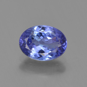 Tanzanite bleue naturelle coupe ovale, 1,20 ct, VVS
