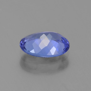 Tanzanite bleue naturelle coupe ovale, 1,20 ct, VVS