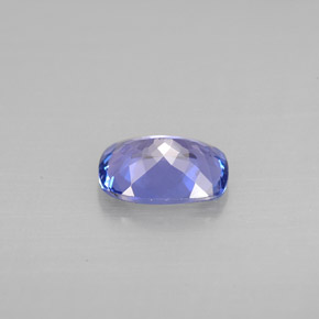 Tanzanite bleue naturelle coupe coussin, 1,07 ct, VVS-VS