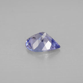 Tanzanite violet naturelle en forme de poire, 1,04 ct, VVS