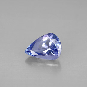 Tanzanite violet naturelle en forme de poire, 0,94 ct, VVS-VS