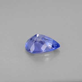 Tanzanite violet naturelle en forme de poire, 0,94 ct, VVS-VS