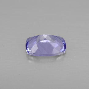 Tanzanite violet naturelle coupe coussin, 0,93 ct, VVS