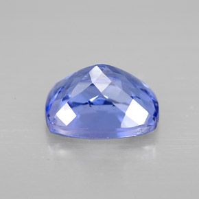 Tanzanite bleue naturelle coupe coussin, 1,78 ct, VVS-VS