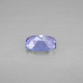 Tanzanite violet naturelle coupe coussin, 0,82 ct, VVS-VS
