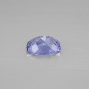 Tanzanite violet naturelle coupe coussin, 0,84 ct, VVS-VS
