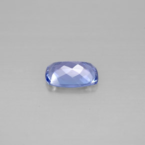 Tanzanite violet naturelle coupe coussin, 0,69 ct, VVS-VS
