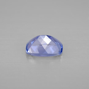 Tanzanite bleue naturelle coupe coussin, 0,95 ct, VVS-VS
