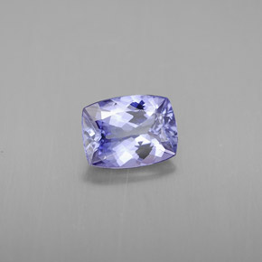 Tanzanite violet naturelle coupe coussin, 0,92 ct, IF