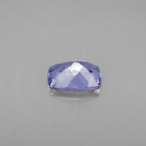 Tanzanite violet naturelle coupe coussin, 0,92 ct, IF