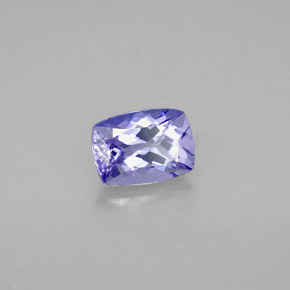 Tanzanite violet naturelle coupe coussin, 1,03 ct, VVS