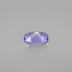 Tanzanite violet naturelle coupe coussin, 0,85 ct, VVS-VS