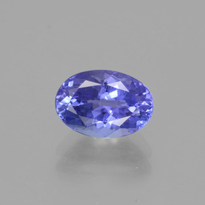Tanzanite violet naturelle coupe ovale, 1,72 ct, VVS-VS