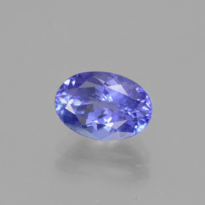Tanzanite violet naturelle coupe ovale, 1,72 ct, VVS-VS