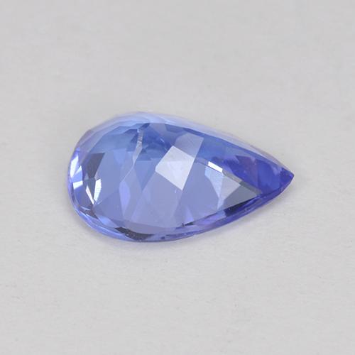 Tanzanite bleue naturelle en forme de poire, 1,04 ct, VS