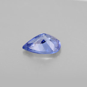 Tanzanite violet naturelle en forme de poire, 1,07 ct, VS