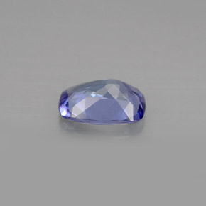 Tanzanite violet naturelle coupe coussin, 0,86 ct, VVS-VS