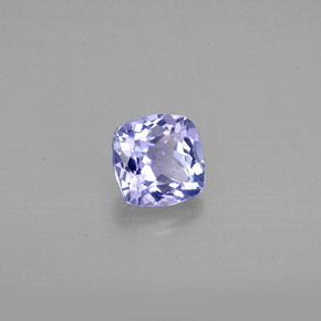Tanzanite violet naturelle carré, 1,07 ct, VVS-VS
