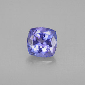 Tanzanite violet naturelle coupe coussin, 0,99 ct, VVS