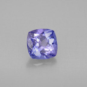 Tanzanite violet naturelle coupe coussin, 0,99 ct, VVS
