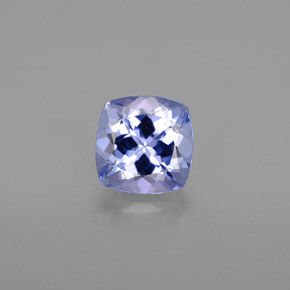Tanzanite violet naturelle coupe coussin, 1,07 ct, VVS