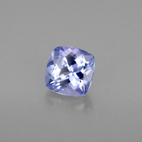 Tanzanite violet naturelle coupe coussin, 1,07 ct, VVS