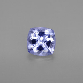 Tanzanite bleue naturelle coupe coussin, 1,04 ct, VVS-VS