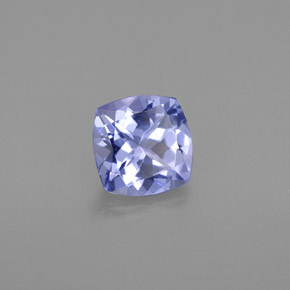 Tanzanite bleue naturelle coupe coussin, 1,04 ct, VVS-VS