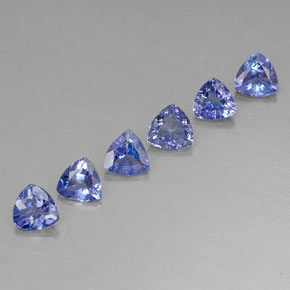 Achetez naturel ct bleue tanzanite gems, trillion, en provenance tanzanie chez gemselect. en stock, livraison internationale!