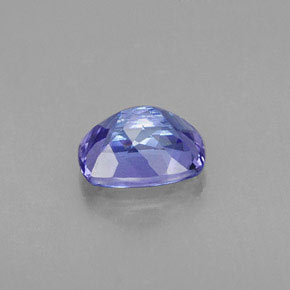 Tanzanite bleue naturelle coupe coussin, 0,96 ct, VS