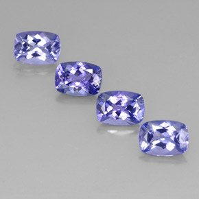 Achetez naturel 4,17ct bleue tanzanite gems, coupe coussin, en provenance tanzanie chez gemselect. en stock, livraison internationale!