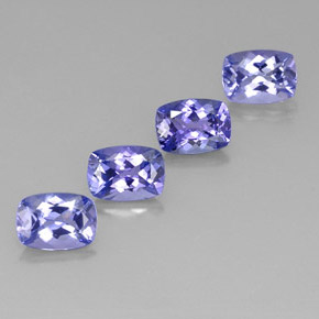 Achetez naturel 4,17ct bleue tanzanite gems, coupe coussin, en provenance tanzanie chez gemselect. en stock, livraison internationale!