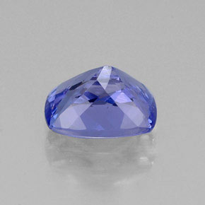 Tanzanite bleue naturelle coupe coussin, 1,26 ct, VVS