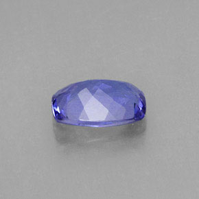 Tanzanite bleue naturelle coupe coussin, 0,89 ct, VVS