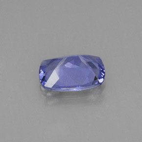 Tanzanite bleue naturelle coupe coussin, 0,79 ct, VS