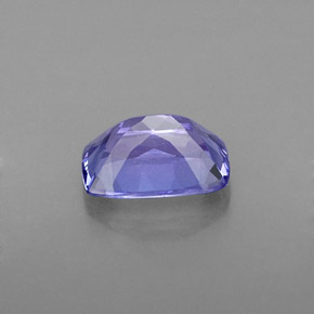 Tanzanite bleue naturelle coupe coussin, 1,20 ct, VVS