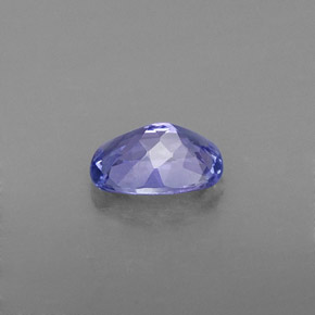 Tanzanite bleue naturelle coupe coussin, 0,81 ct, VVS