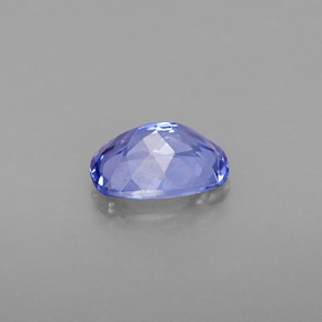 Tanzanite bleue naturelle coupe coussin, 0,81 ct, VVS