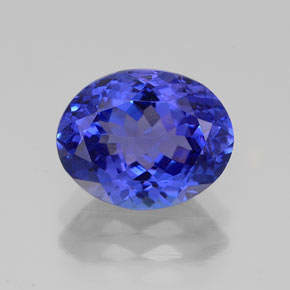 Tanzanite bleue naturelle coupe ovale, 3,24 ct, VVS