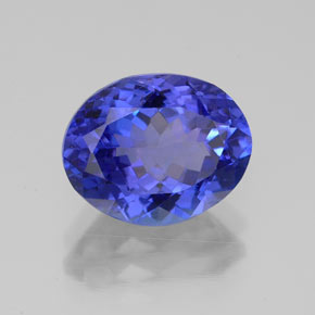 Tanzanite bleue naturelle coupe ovale, 3,24 ct, VVS