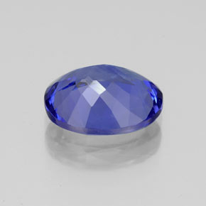 Tanzanite bleue naturelle coupe ovale, 2,84 ct, IF