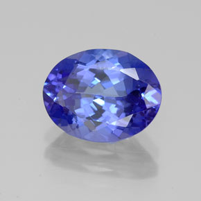 Tanzanite bleue naturelle coupe ovale, 2,80 ct, VVS