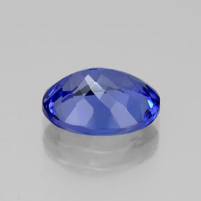 Tanzanite bleue naturelle coupe ovale, 2,80 ct, VVS