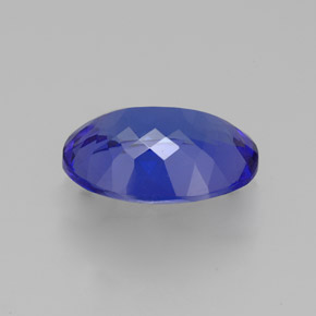 Tanzanite bleue naturelle coupe ovale, 3,06 ct, VVS-VS
