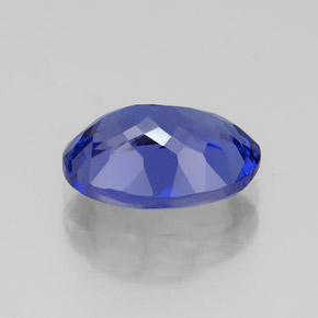 Tanzanite bleue naturelle coupe ovale, 3,15 ct, VVS