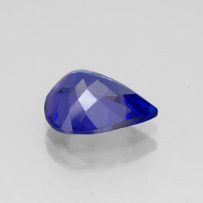Tanzanite bleue naturelle en forme de poire, 2,03 ct, VVS