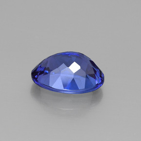 Tanzanite bleue naturelle coupe ovale, 2,12 ct, VVS