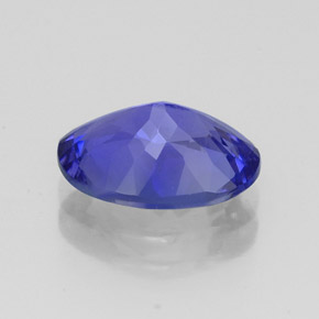 Tanzanite bleue naturelle coupe ovale, 2,57 ct, IF