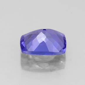 Tanzanite bleue naturelle coupe coussin, 1,60 ct, IF