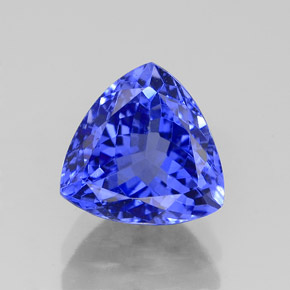 Tanzanite bleue naturelle trillion, 2,41 ct, VVS